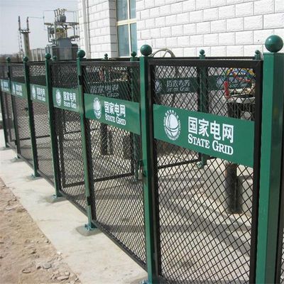 變電站護欄網 高壓電安全防護欄 圈地浸塑圍欄網